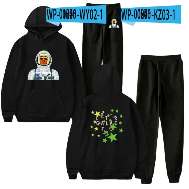 Harajuku Streetwear Hoodie and Jogger Pant Set