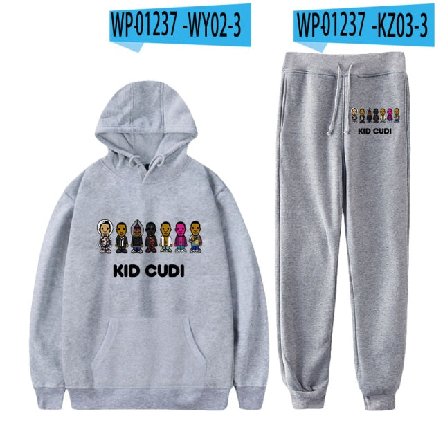 Harajuku Streetwear Hoodie and Jogger Pant Set