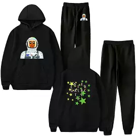 Harajuku Streetwear Hoodie and Jogger Pant Set