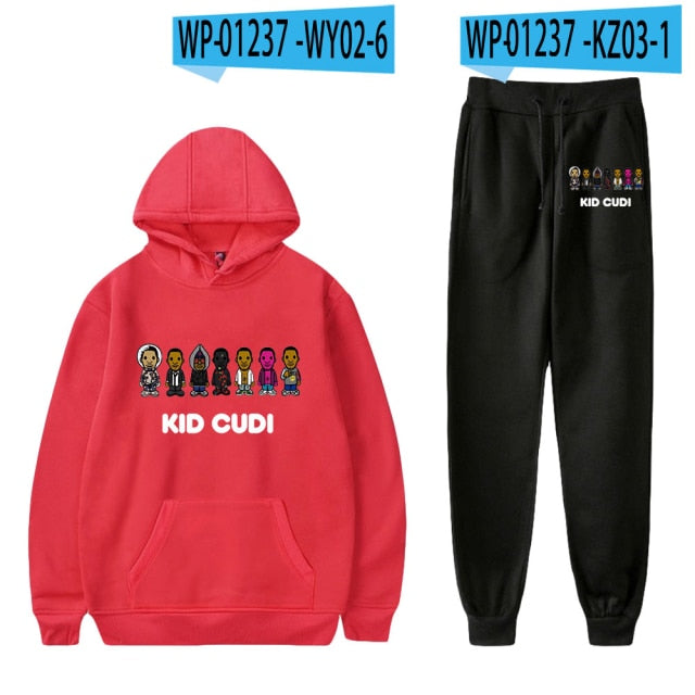 Harajuku Streetwear Hoodie and Jogger Pant Set