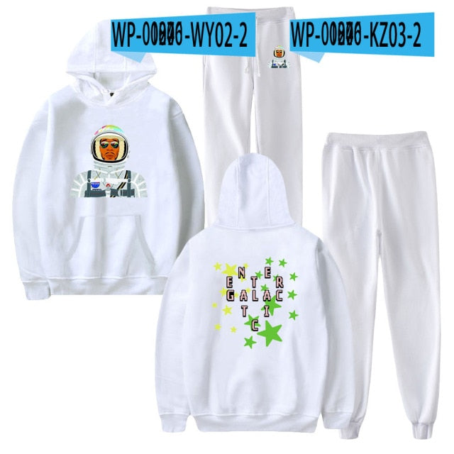 Harajuku Streetwear Hoodie and Jogger Pant Set