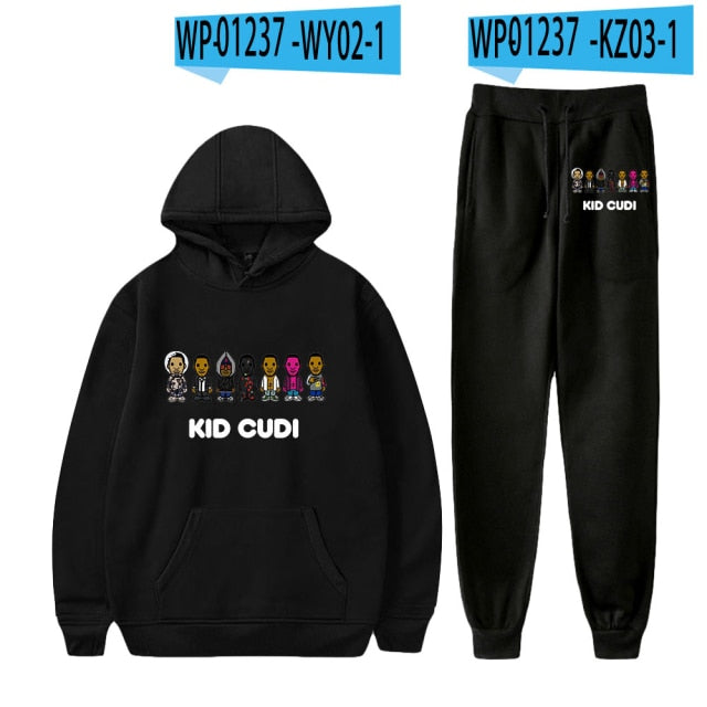 Harajuku Streetwear Hoodie and Jogger Pant Set