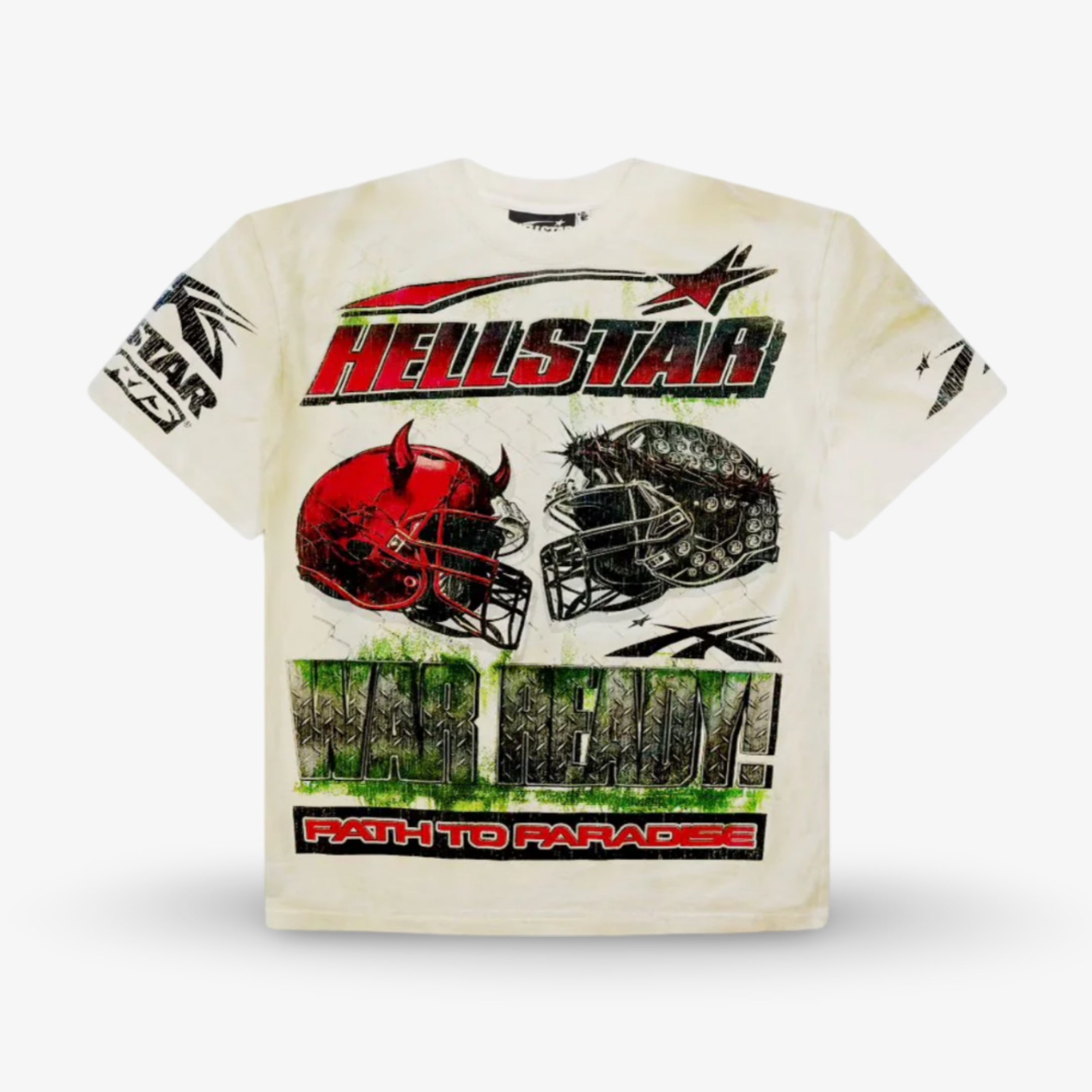 Hellstar Sports T-Shirt- War Ready White SS24 | Buy Now