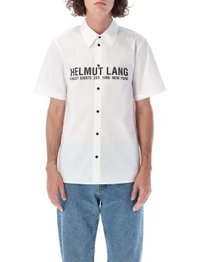 Helmut Lang Logo Print Short Sleeve Shirt