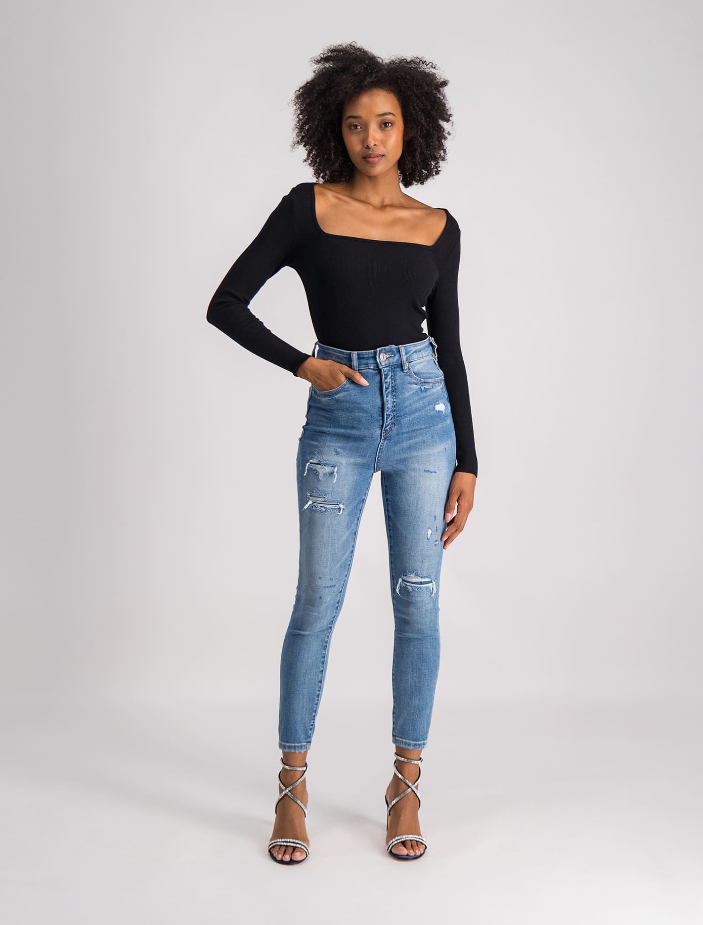 High-Rise Skinny Jeans - Mila