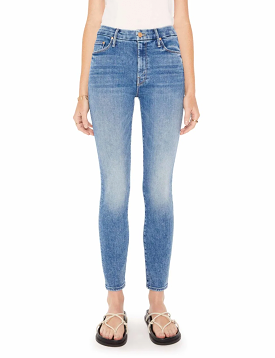 High Waisted Looker Ankle Jeans - On The Road by Mother Denim