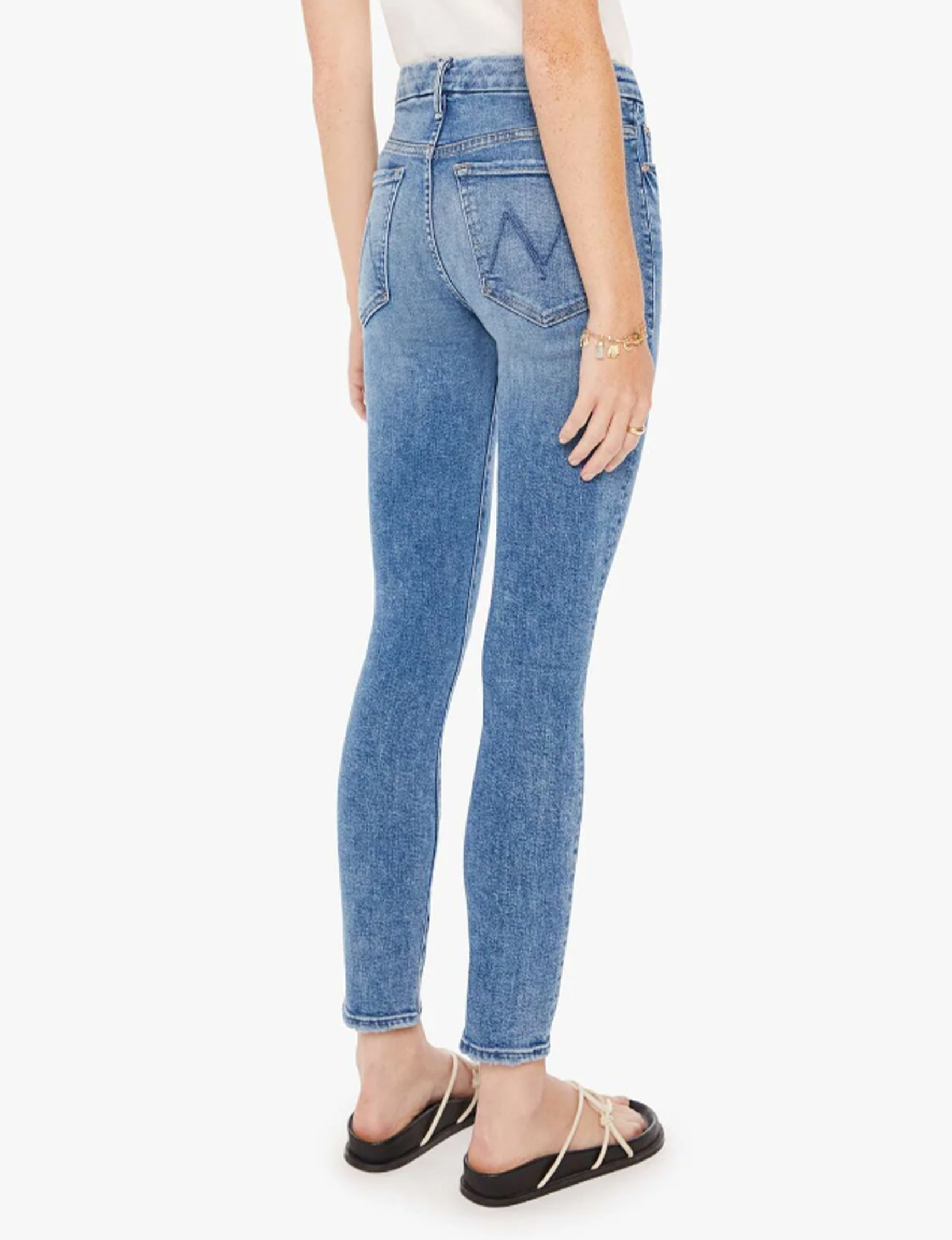 High Waisted Looker Ankle Jeans - On The Road by Mother Denim