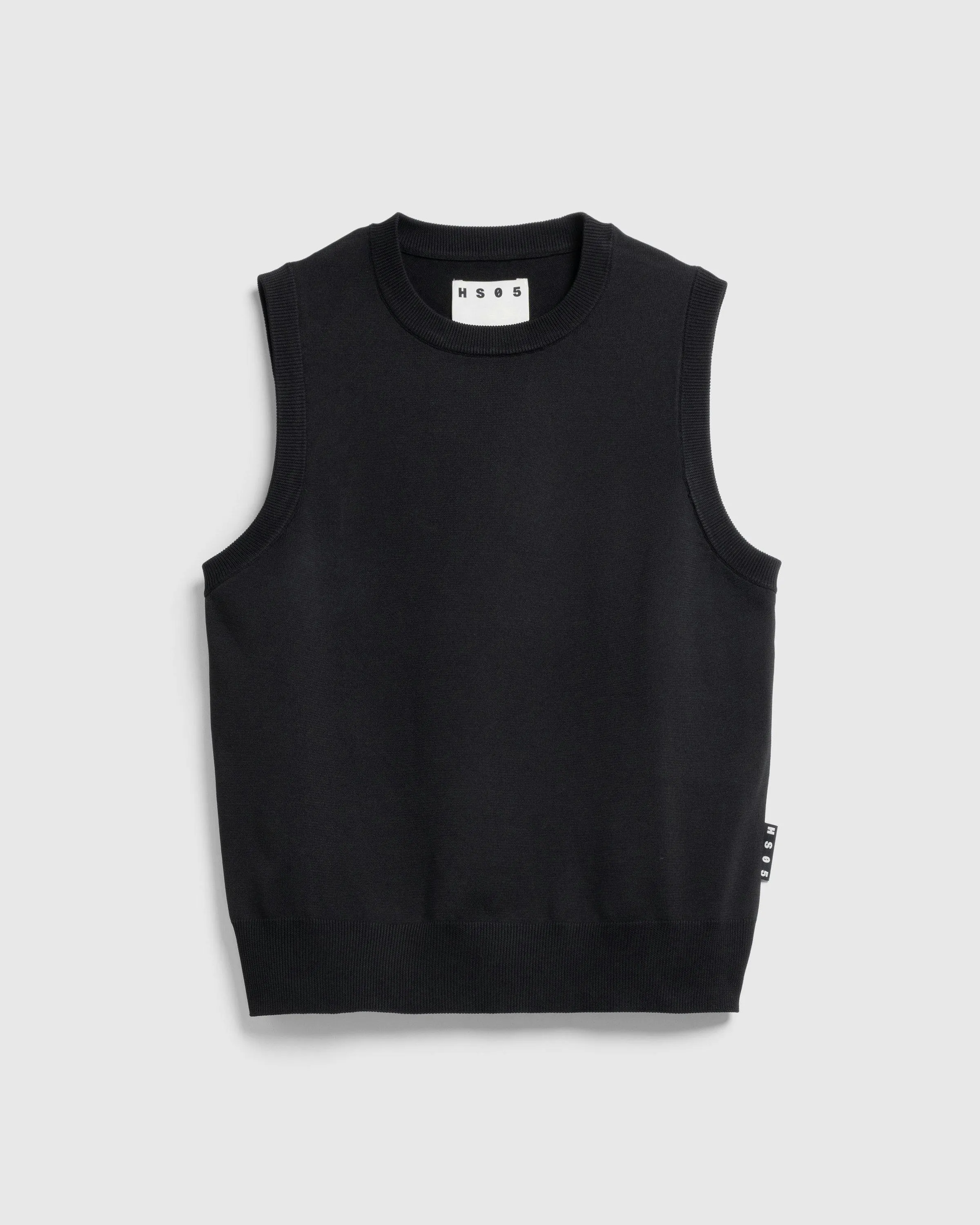 HS05 Poly Knit Sweater Vest Black | Shop Highsnobiety