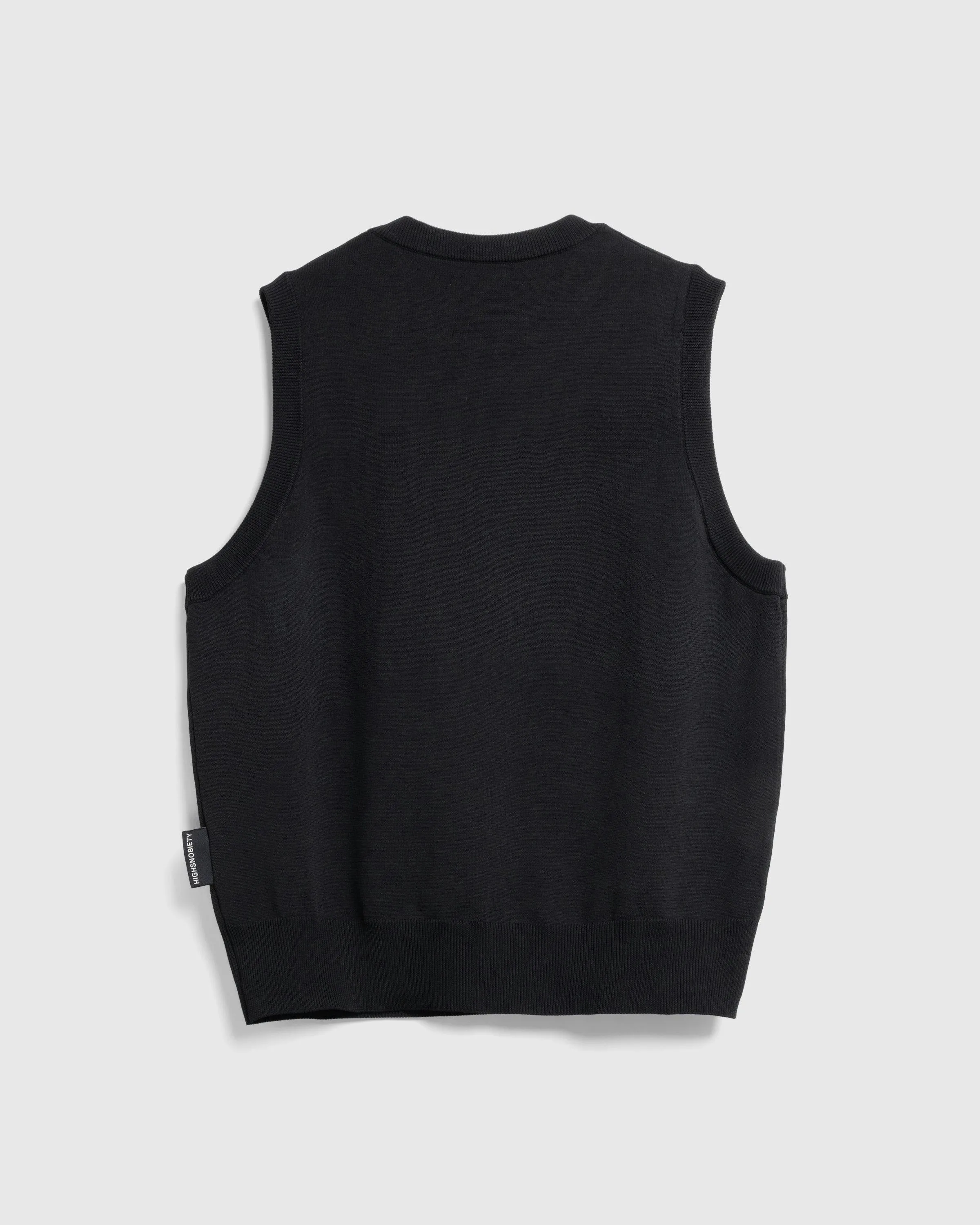 HS05 Poly Knit Sweater Vest Black | Shop Highsnobiety