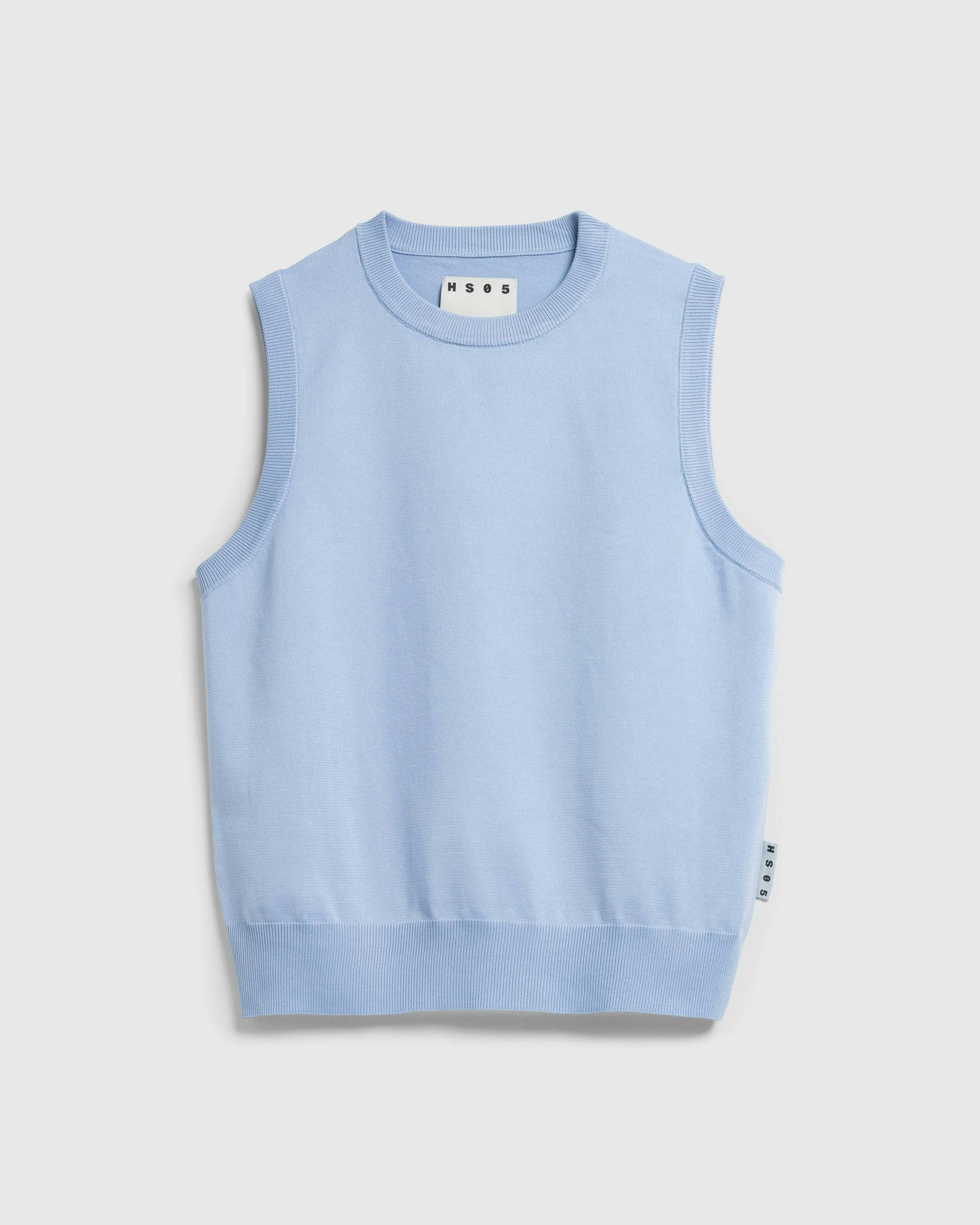 HS05 Poly Knit Sweater Vest Blue - Highsnobiety Shop