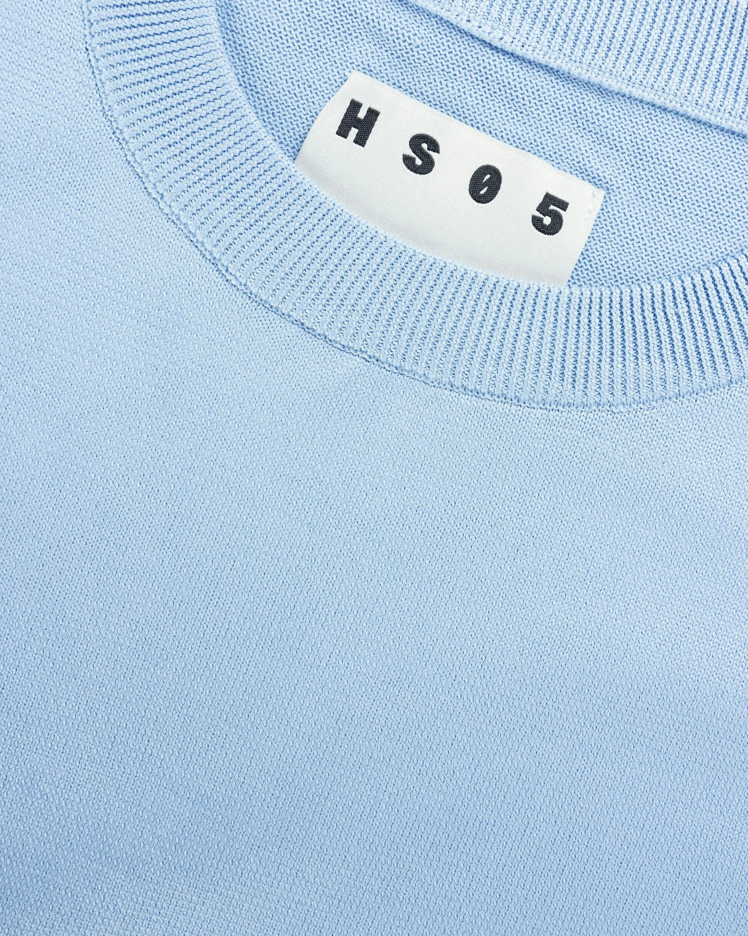 HS05 Poly Knit Sweater Vest Blue - Highsnobiety Shop