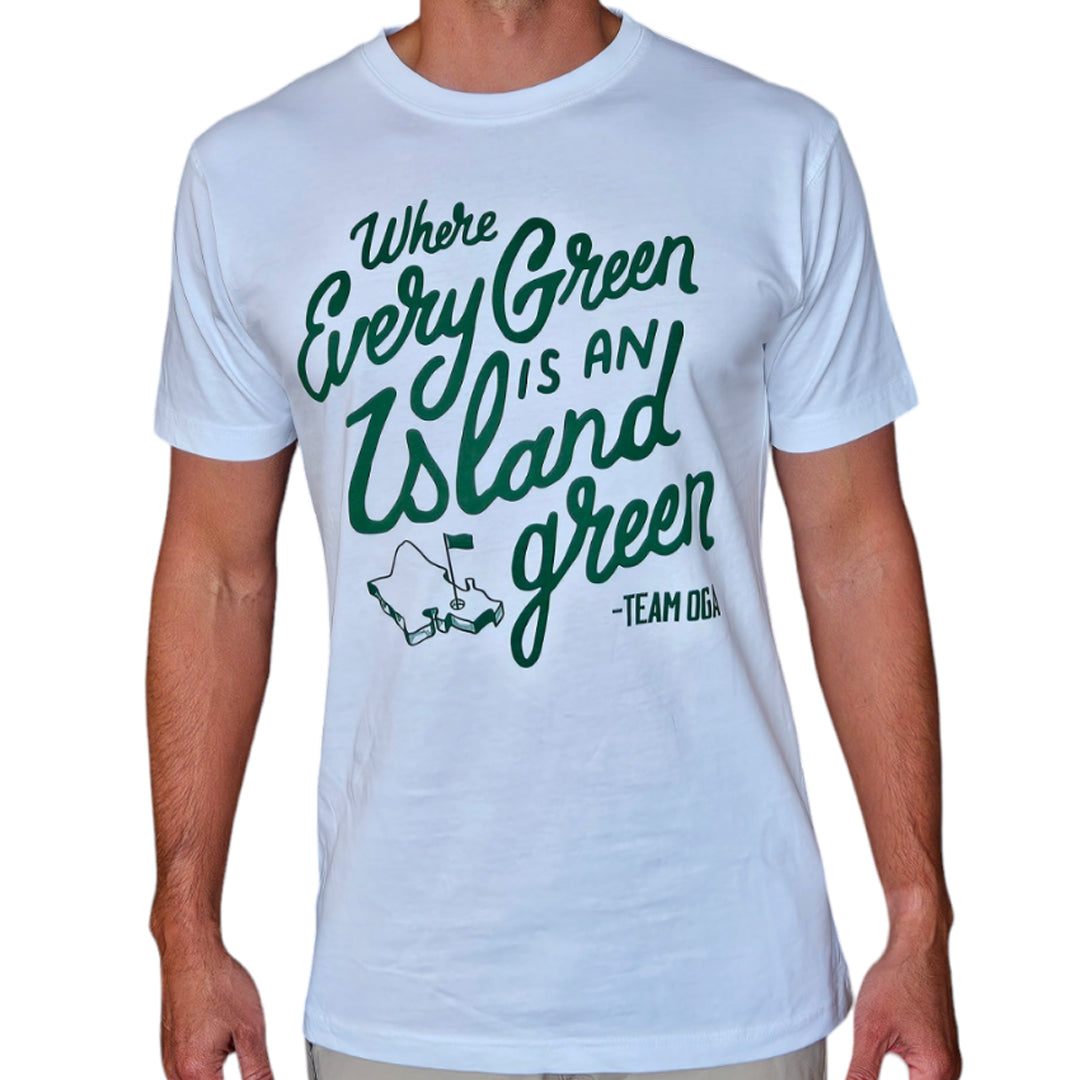 Island Green OGA Unisex Graphic Tee Haupia White - Shop Now