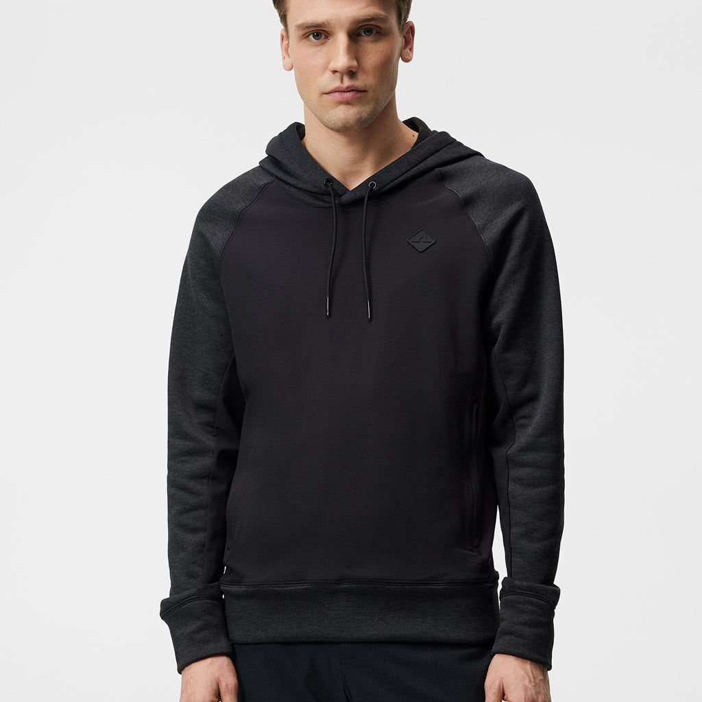 J. Lindeberg Kent Hood Black Melange - Buy Online Now | Latest Collection Available