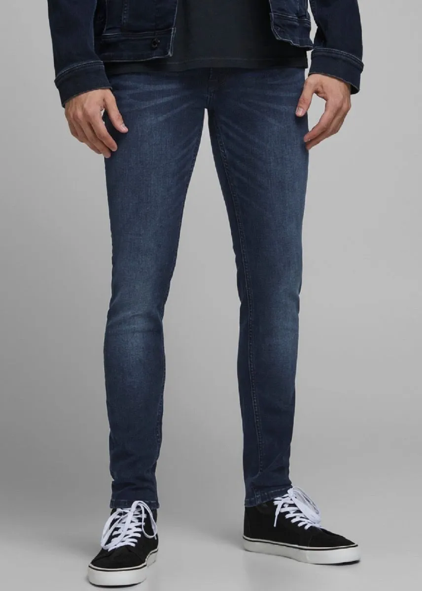 Jack & Jones Skinny Fit Blue Denim Jeans for Men