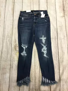 Judy Blue Ankle Jeans - Destroyed