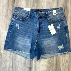 Judy Blue distressed high waist shorts