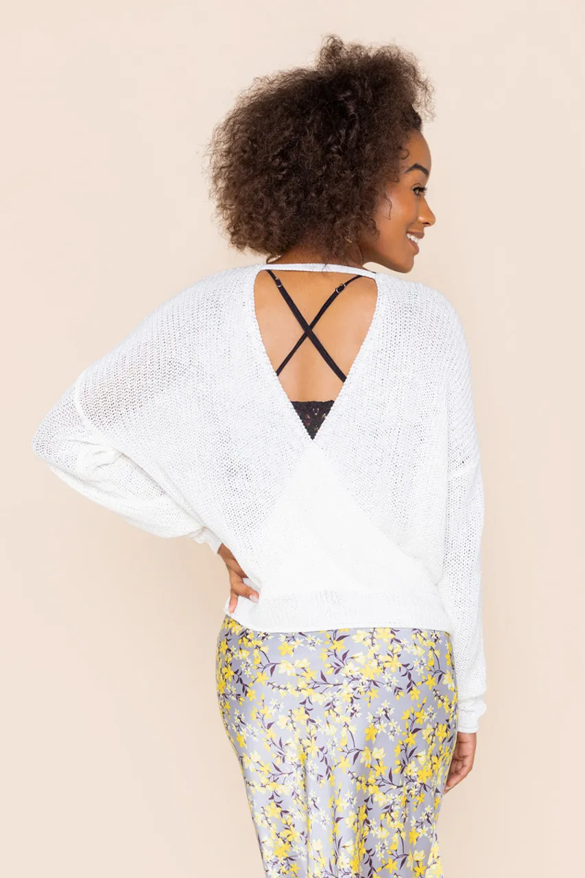 Julianne Open Back Sweater