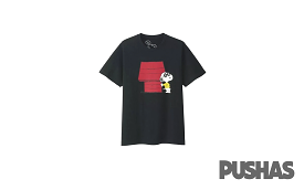 KAWS Uniqlo Peanuts Joe Kaws Doghouse T-Shirt Black 2017