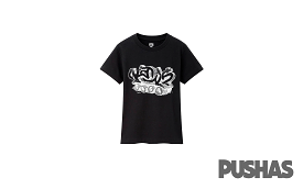 Kaws Uniqlo Wordmark T-Shirt Black