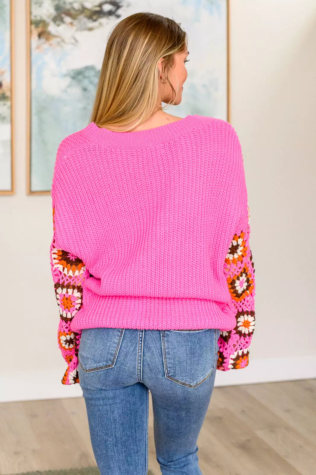 Knit Sweater V-Neck - Can't Stop Feeling