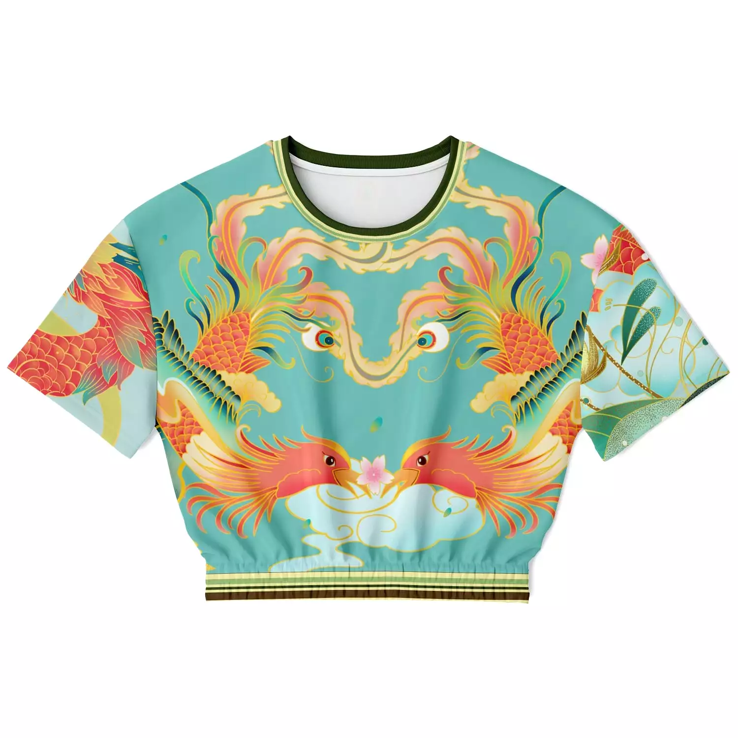 Koi Dragon Cropped Sweater