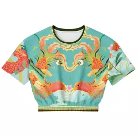 Koi Dragon Cropped Sweater