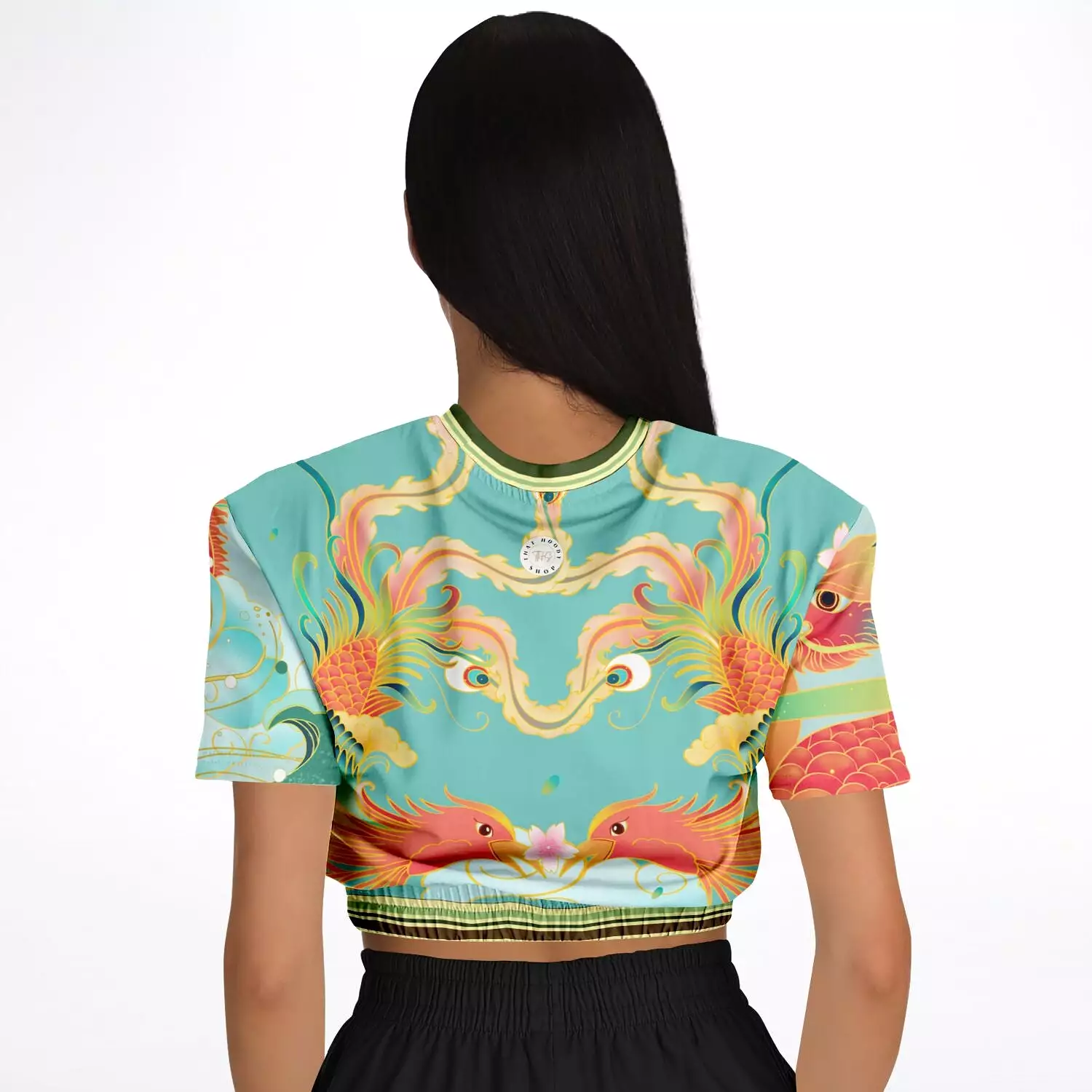 Koi Dragon Cropped Sweater