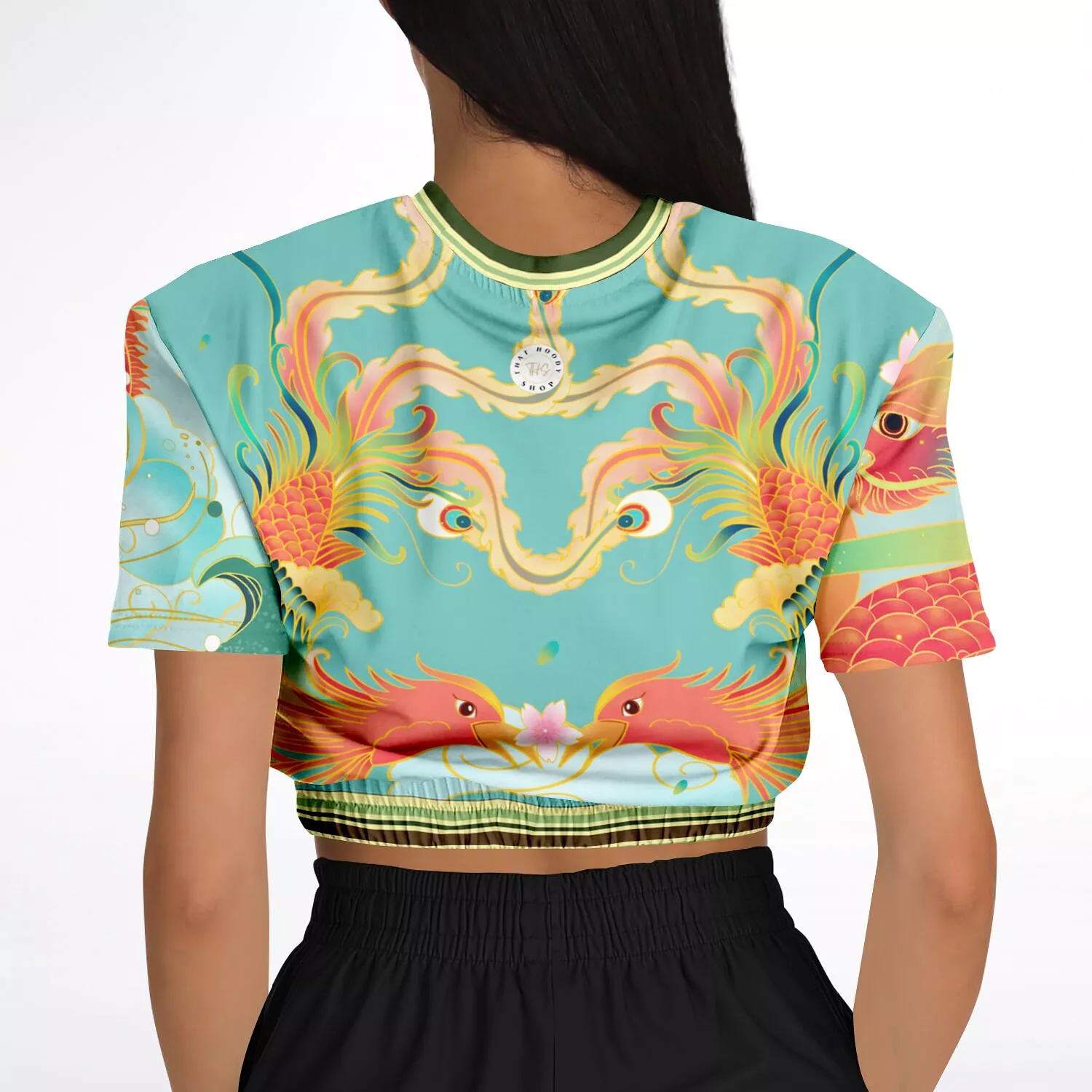 Koi Dragon Cropped Sweater