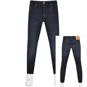 Trendy Levis 512 Slim Tapered Jeans in Dark Blue Wash