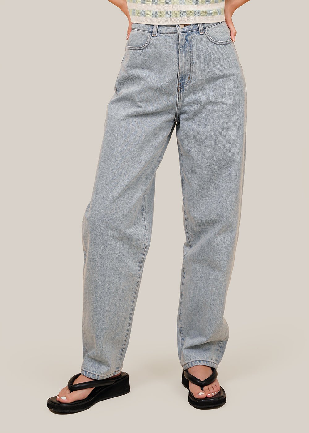 Light Blue Eco-Friendly Denim Jeans