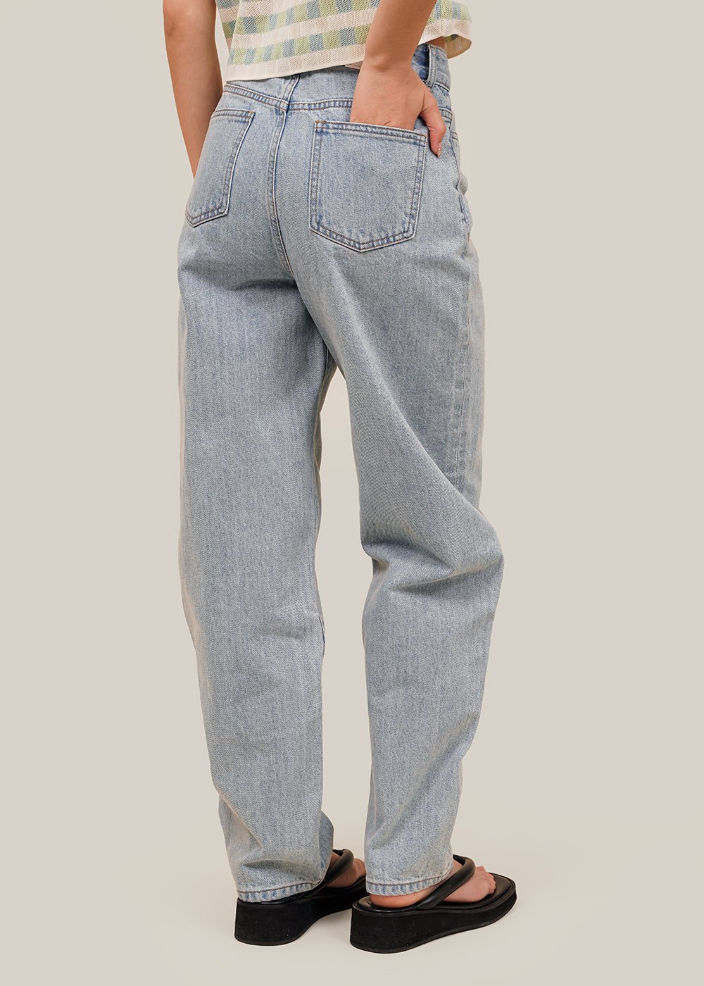 Light Blue Eco-Friendly Denim Jeans