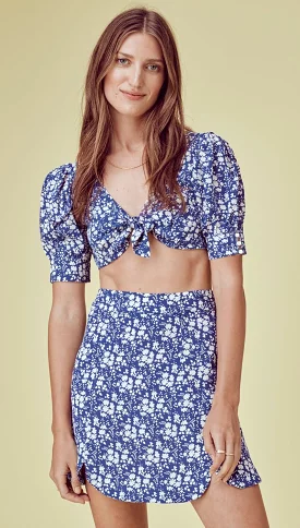 Love Lemons Zamira Floral Mini Skirt