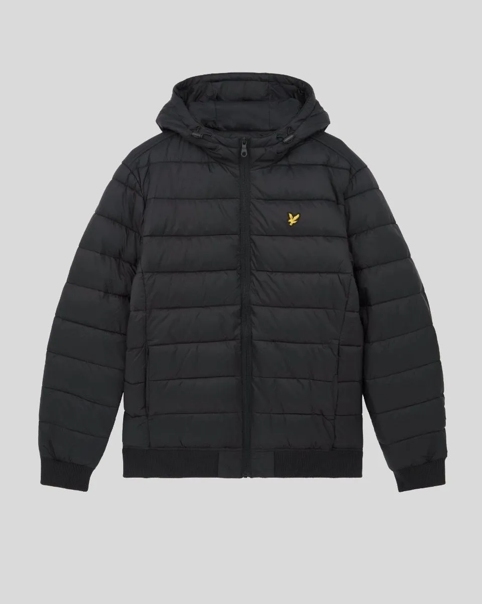 Lyle and Scott Wadded Quilted Jacket Jet Black