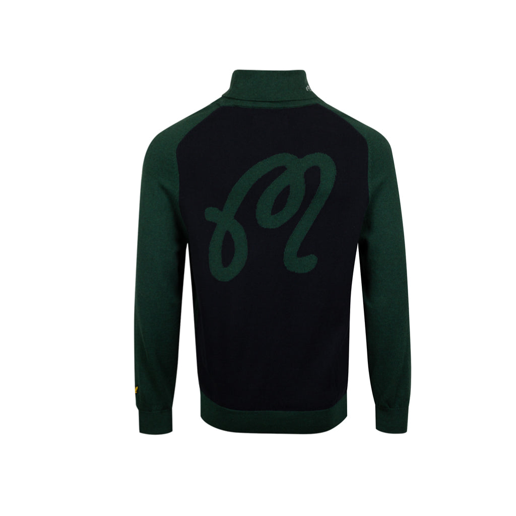 Malbon x L&S Rollneck Sweater - Jade Green | Shop Now