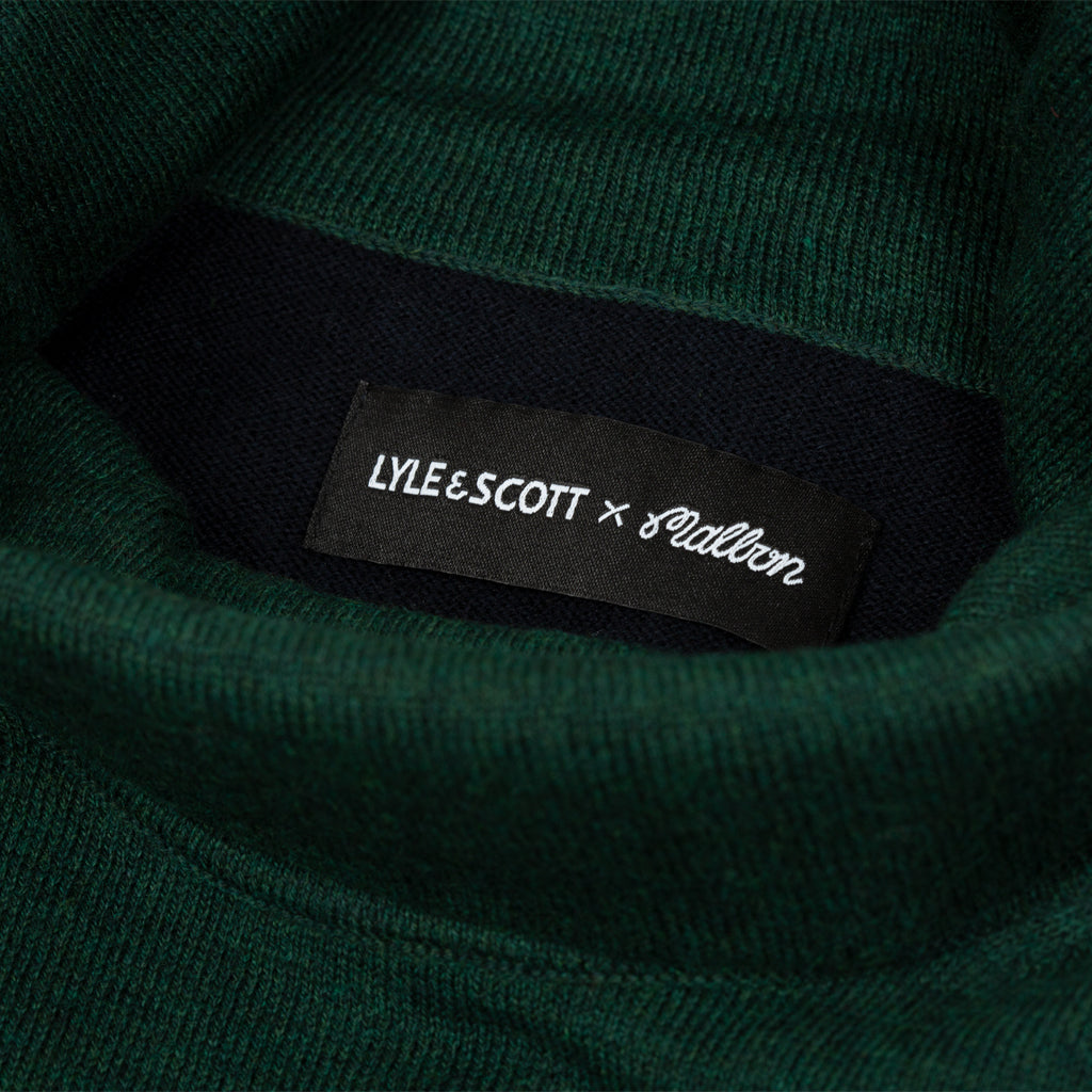 Malbon x L&S Rollneck Sweater - Jade Green | Shop Now