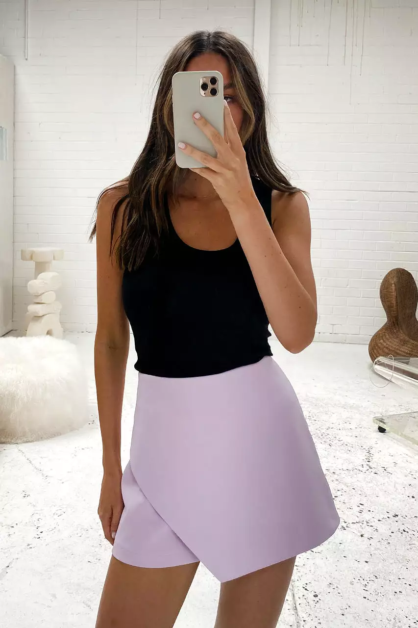 Marselle Lilac Mini Skort