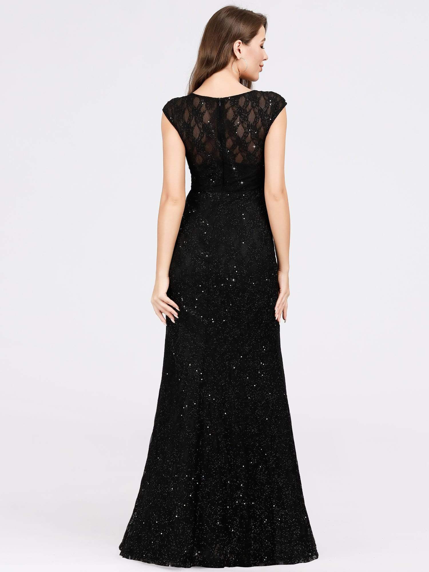 Maxi Dress - Glitter V-Neck - Size 8 - Style 19079