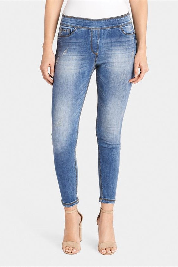 Medium Denim Skinny Ankle Jean