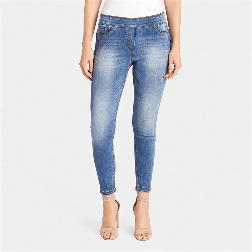 Medium Denim Skinny Ankle Jean