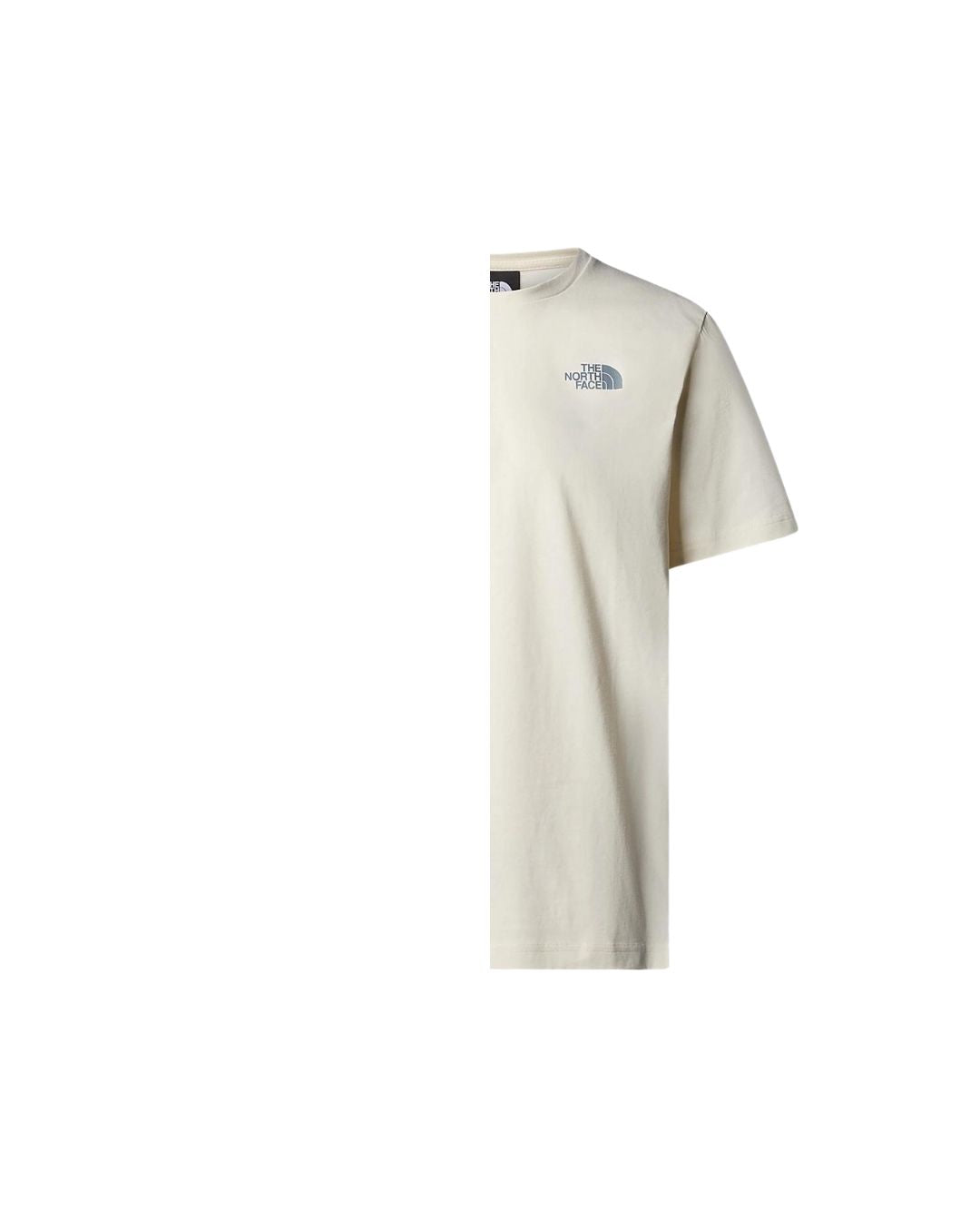 Mens short sleeve Redbox t-shirt in white with Dune and Blue Dusk logo design