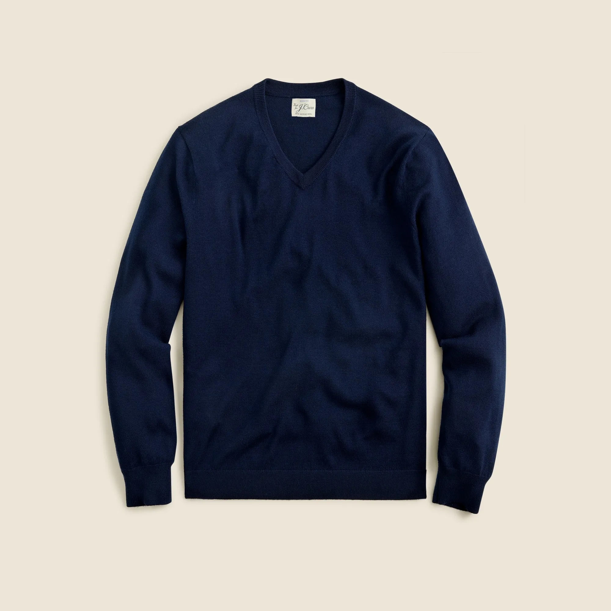 V-neck sweater made from Merino wool