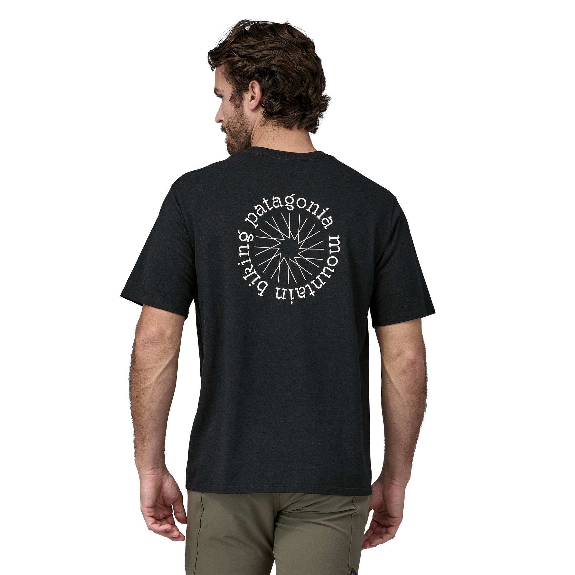 M'S Black Ink Stencil Tee - Set of Spokes.