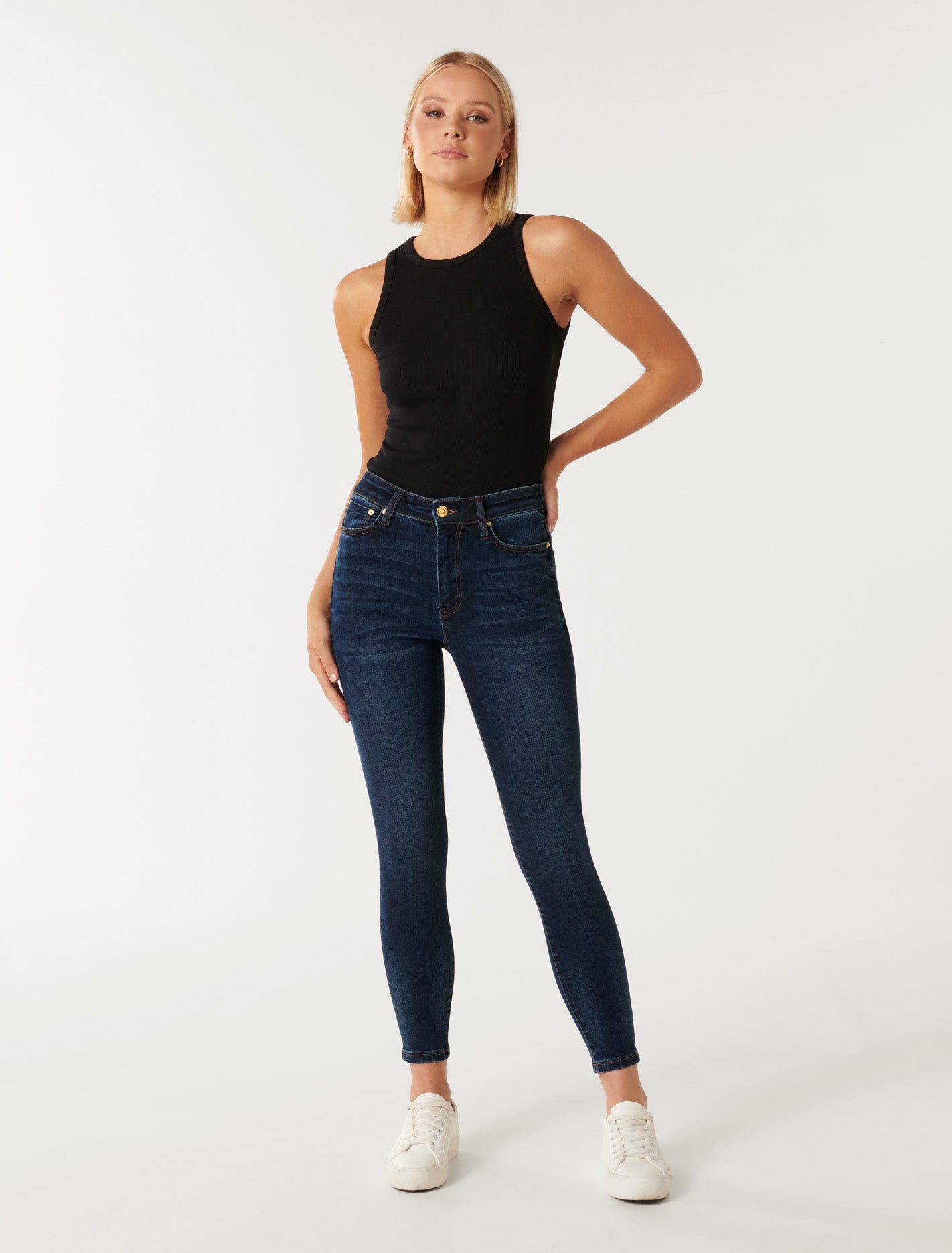 Nala Mid-Rise Ankle Skinny Jeans - Buy Now Online