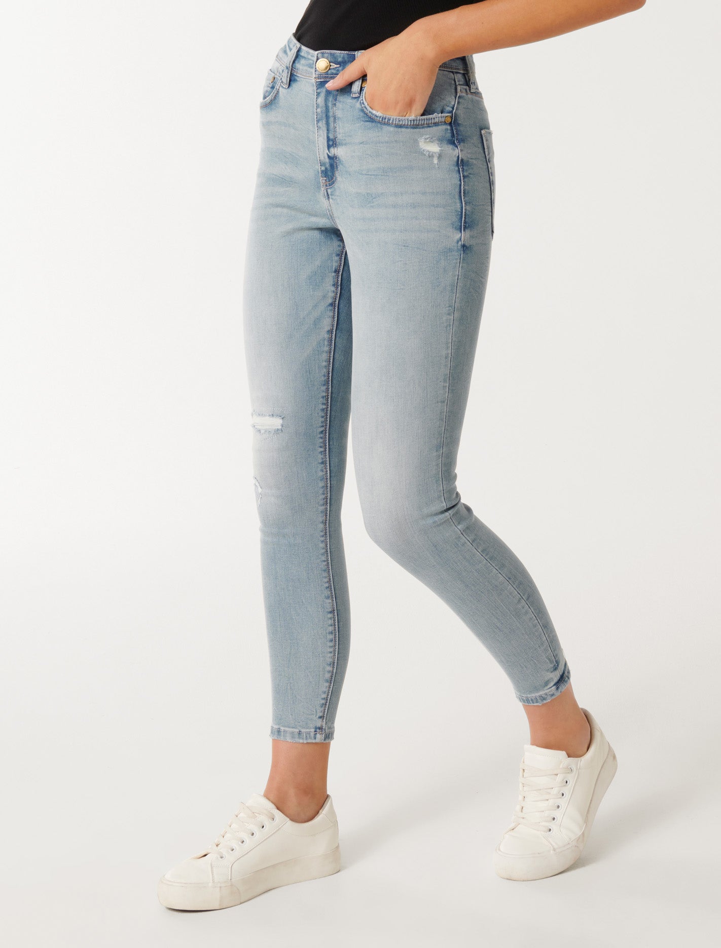 Nala Mid-Rise Ankle Skinny Jeans - Google SEO friendly: slim fit ankle jeans