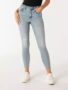 Nala Mid-Rise Ankle Skinny Jeans - Google SEO friendly: slim fit ankle jeans