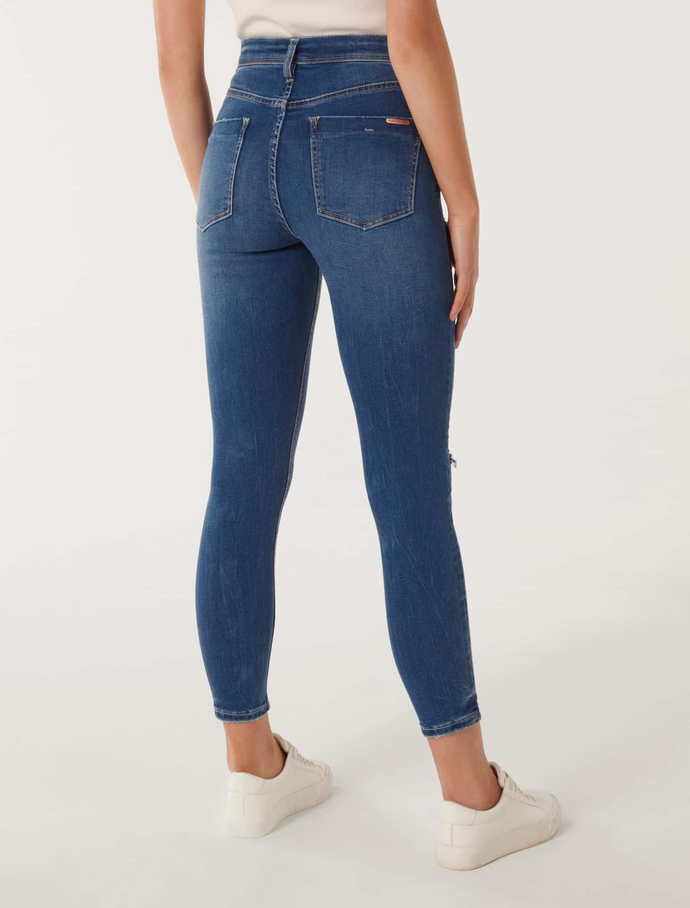 Nala Mid-Rise Skinny Ankle Jeans