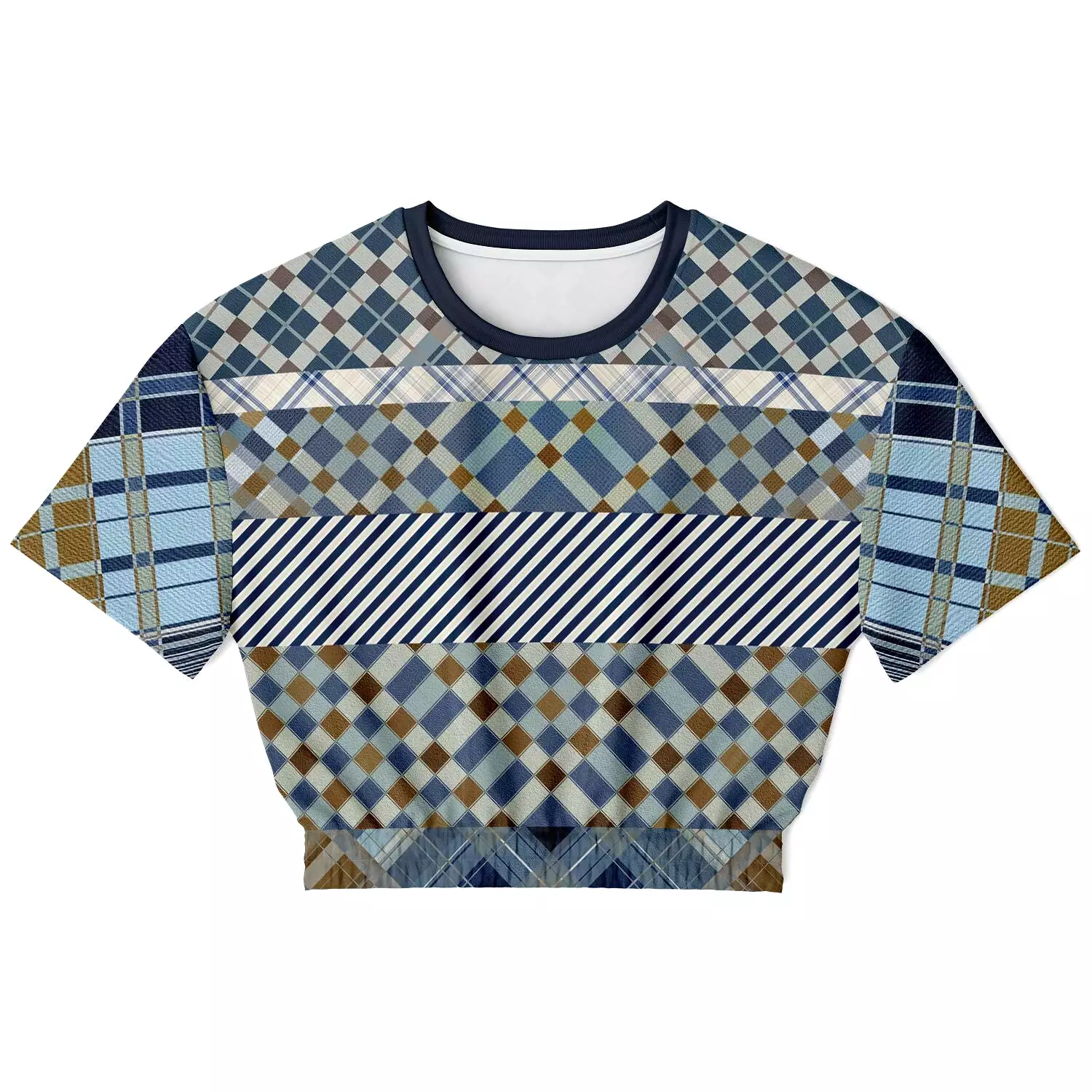 Nassau Cropped Sweater, Eco-Poly, Short Sleeve