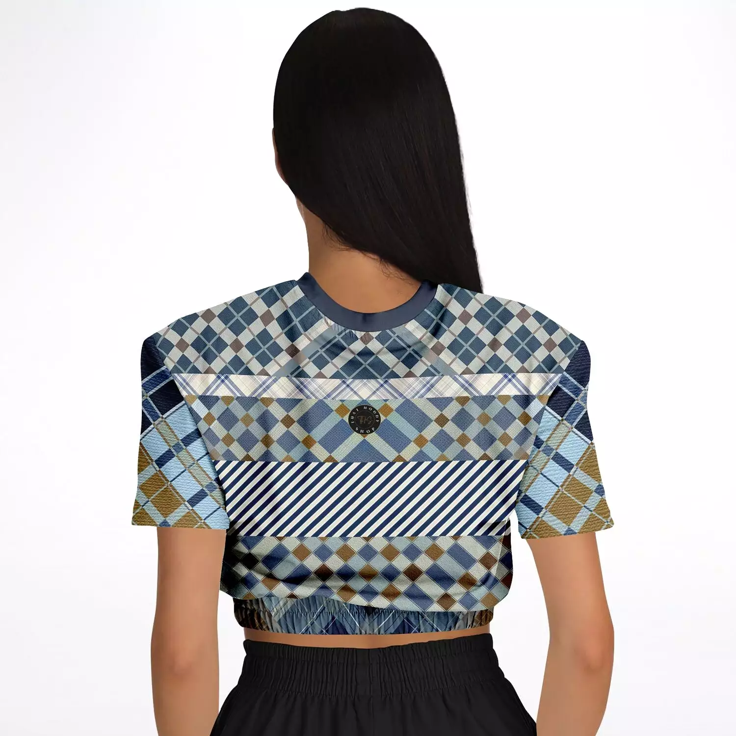 Nassau Cropped Sweater, Eco-Poly, Short Sleeve