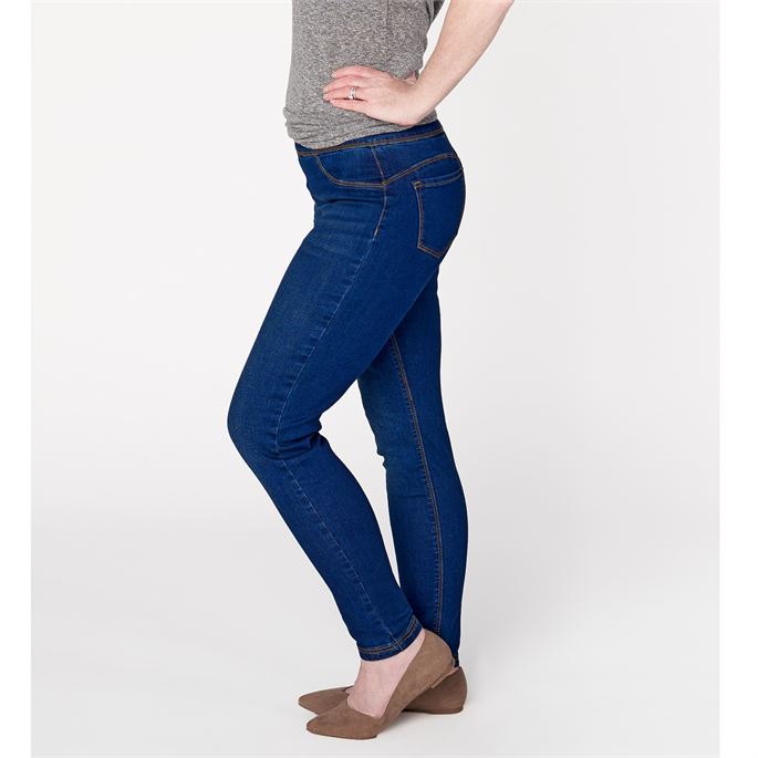 OMG Dark Denim Skinny Ankle Jean