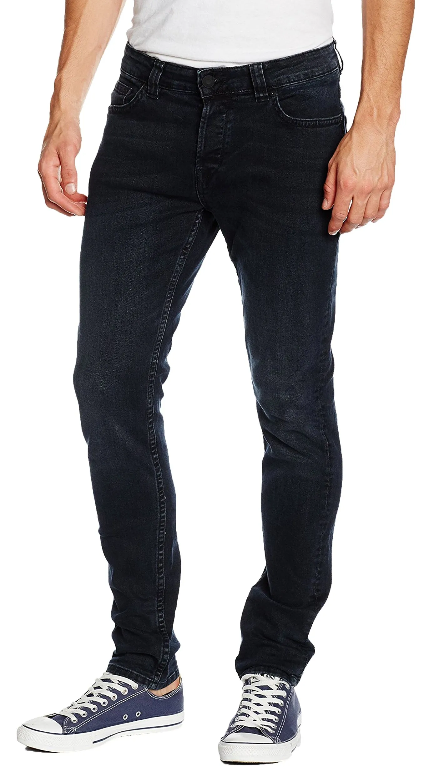 Slim Fit Dark Blue Denim Jeans by Only & Sons Loom 4358